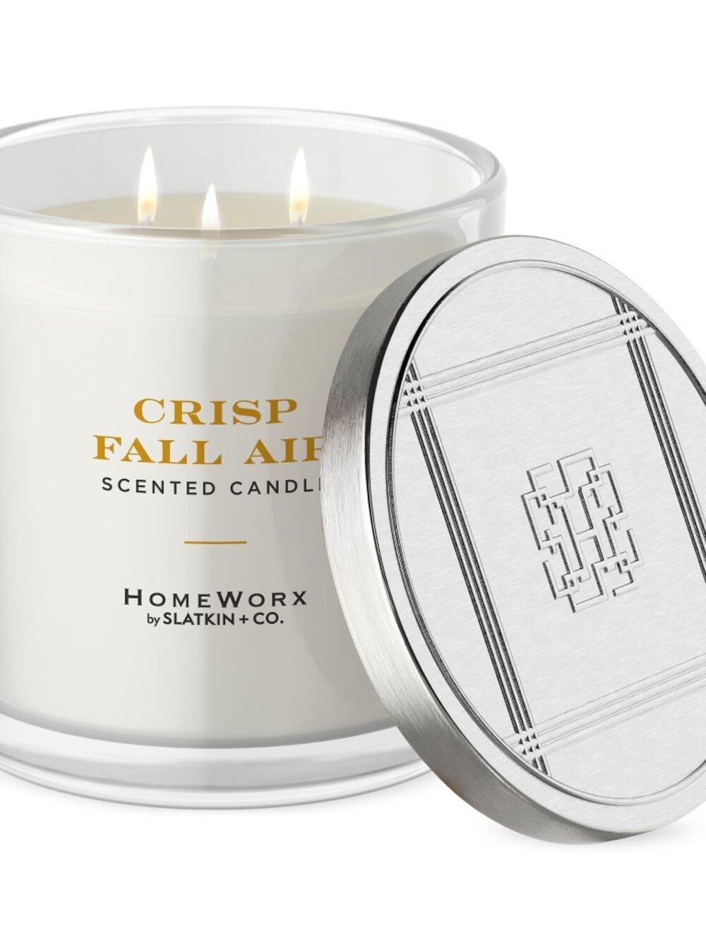 New Homeworx by Slatkin & Co Crisp Fall Air 3 Wick 14 oz. Candle